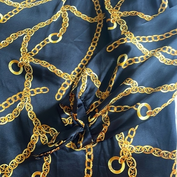 Milly Silk Simone Mini Dress Chain Print - Picture 9 of 16